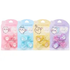ちいかわ ハートヘアポニー 2P  ゴム ヘアゴム 髪留め 髪飾り ヘアアクセサリー マスコット グッズ キャラクター 女の子 かわいい おしゃれ