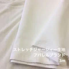 C2X/8772◆3m ポリ系ストレッチジャージィー生地/アパレルブランド/生地のM