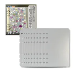 新品 ppシート シール台紙 6穴 リフィル 剥離紙 プラ板 シール帳 はがせる 半透明 バインダー 手帳 ミニ m5 A5 A6 A7 (A6)