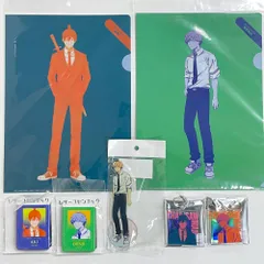 チェンソーマン　アキ / デンジ7点セット　クリアファイル2種　アクリルキーホルダー2種　キャラアクリルフィギュア1種　レザーフセンブック2種　TSUTAYA限定
