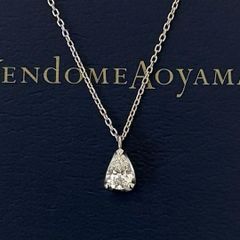 値下げヴァンドーム青山 ダイヤモンド ネックレス 0.35ct トリロジー 