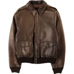 古着 80年代 アヴィレックス AVIREX A-2タイプ U.S.ARMY レザーフライトジャケット USA製 メンズL相当 ヴィンテージ/eaa583850