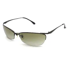 レイバン RAY BAN メタルフレーム ハーフリム ラップアラウンド サングラス ブラウン諧調 RB3315 014/BU ☆AA★
