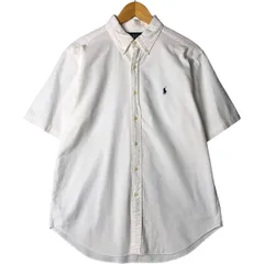 古着 ラルフローレン Ralph Lauren CLASSIC FIT シアサッカー 半袖 ボタンダウン ストライプシャツ メンズL相当/eaa581388