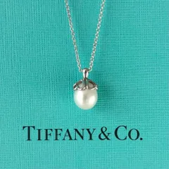 277【ティファニー】シルバー　パール　ネックレス　ハート