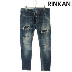 ディースクエアード サイズ:44  S74LB0114 SKATER JEAN ダメージ加工ボタンフライデニムパンツ 中古 BS99 ディースクエアード S74LB0114 SKATER JEAN ダメージ加工ボタンフライ