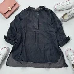 studio CLIP スタディオクリップ　デニム　チュニック　ブラックシャツ　レディース　フリーサイズ