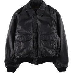 古着 CODE レザーフライトジャケット メンズL相当/eaa588087