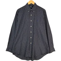 古着 ラルフローレン Ralph Lauren BLAKE 長袖 ボタンダウンチェックシャツ メンズL相当/eaa588566