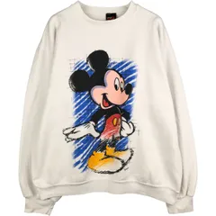 古着 90年代 MICKEY UNLIMITED MICKEY MOUSE ミッキーマウス キャラクタースウェットシャツ トレーナー USA製 メンズL相当/eaa591331