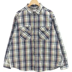 古着 カーハート Carhartt 長袖 フランネルチェックシャツ メンズXL相当/eaa419958