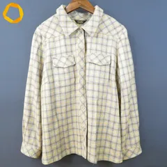 #w レリアン Leilian シャツ ブラウス 15+ グレー 茶 黄色 チェック柄 ウール 長袖 大きいサイズ 日本製 レディース [944782] k01