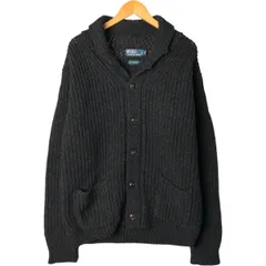 古着 ラルフローレン Ralph Lauren POLO by Ralph Lauren ショールカラー ウールニットカーディガン メンズXL相当/eaa379965
