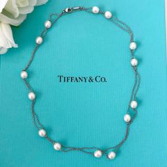 最終お値下げ TIFFANY 真珠ネックレス ティファニー 淡水パール - メルカリ