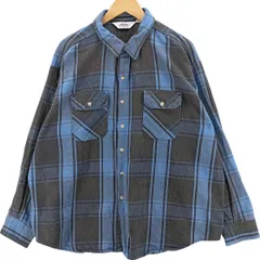 古着 ビッグサイズ 80年代 ファイブブラザー FIVEBROTHER DAKOTA 襟芯入り 長袖 フランネルチェックシャツ USA製/eaa419340