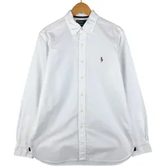 古着 ラルフローレン Ralph Lauren CUSTOM FIT 長袖 ボタンダウンシャツ メンズM相当/eaa592791