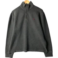 古着 ラルフローレン Ralph Lauren POLO RALPH LAUREN ハーフジップスウェットシャツ トレーナー メンズM相当/eaa590084