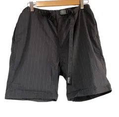 ナノユニバース nano universe WILD THINGS ハーフパンツ ストライプ ワイルドシングス M ブラック 黒 MO206