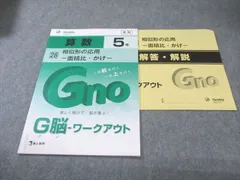 富士出版 小5 グノーブル G脳ワークアウト 算数 28 相似形の応用ｰ面積比・かげｰ 新版 状態良品 2023 007s2B