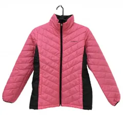 【美品】キャスコ 中綿ジャケット ピンク ロゴプリント  レディース M ゴルフウェア KASCO