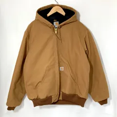 Carhartt カーハート アクティブジャケット ダック地 ルーズフィット 古着 防寒 カジュアル メンズ Mサイズ ブラウン アウター A15182◆