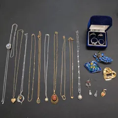 【遺品整理 まとめて27】ジュエリー　SILVER925あり　ネックレス　リング　ブローチ　トップ　パール　天然石　アクセサリー