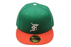 極美品 ESSENTIAL エッセンシャル FEAROFGOD フィアオブゴッド NEWERA ニューエラ 59FIFTY FITTED CAP ベースボールキャップ グリーン 中古 4b004406
