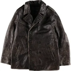 古着 00年代 バナナリパブリック BANANA REPUBLIC ダブルブレスト レザーカーコート メンズM相当/eaa585172