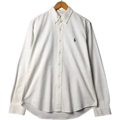古着 ラルフローレン Ralph Lauren SLIM FIT スリムフィット 長袖 ボタンダウンシャツ メンズL相当/eaa581457