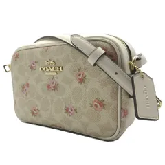 【新品】コーチ バッグ ショルダーバッグ COACH JAMIE シグネチャー フローラル プリント ミニ カメラバッグ 斜め掛け CAB86 IMSAS (サンドマルチ) アウトレット レディース 送料無料