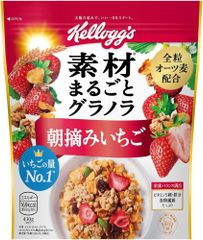 ケロッグ 素材まるごとグラノラ 朝摘みいちご 430g × 6袋 グラノーラ ロカボ