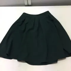 送料無料★GLACIER★フレアスカート 膝丈スカート★Lサイズ★グリーン#50814sj164
