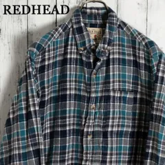 REDHEAD レッドヘッド チェック柄 ボタンダウン コットンフランネルシャツ