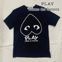 プレイコムデギャルソン 2021 AZ-T114  PLAY CDG Tee black L ハートプリント ロゴ メンズ L ISItems【USED】【古着】【中古】50139847