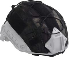 ルボナリエ ヘルメットカバー サバゲー タクティカルヘルメット Fast PJ (ブラック迷彩)