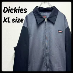 Dickies ワークジャケット アウター XLサイズ メンズ ブラック グレー 古着 ディッキーズ