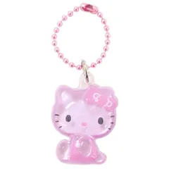 【メール便】ハローキティ キーホルダー ぷっくりったいプチボールチェーン パステルピンク サンリオ プレゼント キャラクター グッズ 