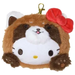 ハローキティ 定期入れ＆小銭入れ フェイスパスケース バンザイシリーズ レッサーパンダ サンリオ ICカードケース キャラクター グッズ 