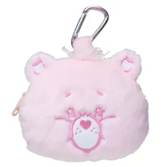 ケアベア ミニポーチ カラビナ付きぬいぐるみファスナーポーチ チアベア CareBears ティーズファクトリー 小物入れ キャラクター グッズ 