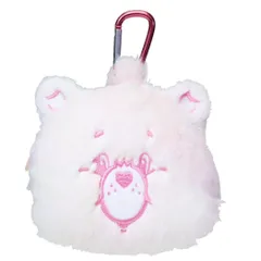 ケアベア ミニポーチ カラビナ付きぬいぐるみファスナーポーチ トゥルーハートベア CareBears ティーズファクトリー 小物入れ キャラクター グッズ 