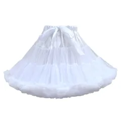 新品 [Moerstar] パニエ ペチコート コスプレ小物 ロリータ ふわふわペチ ボリュームスカート かわいい チュチュスカート ふんわり 柔らかめ ハロウィン コスチューム 小物 大人 フープ無し ソフトタイプ 45CM
