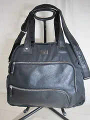 Calvin Klein カルバンクライン ブラック 黒 ビジネスバッグ ショルダーバッグ CK【美品】MO11010GOH【Shops 匿名配送】