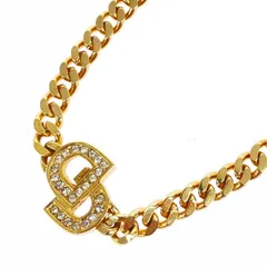 Christian Dior クリスチャンディオール ブレスレット  CDロゴ/喜平チェーン/ラインストーン/GP/    ゴールドカラー レディース / 240001168162