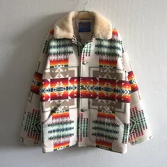 【美品】PENDLETON【チーフジョセフ柄 ボア ジャケット】M ネイティブ柄 ペンドルトン 25101268のサムネイル