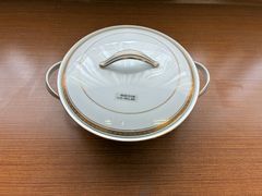 ノリタケ、スープチューリン、キャセロール型陶器、蓋付き大型深皿