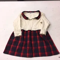 送料無料★POLO baby ポロベビー★チェックスカートワンピース　長袖ワンピース★女の子　90 #40723sNj103
