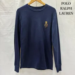 ポロラルフローレン サーマル ロンT ポロベア 刺繍 ネイビー メンズ S ISItems【USED】【古着】【中古】50141137