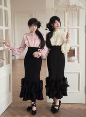 siiilon FLOWER frill skirt - メルカリ