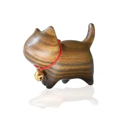 猫の置物 まねきねこ 置物 玄関小物 インテリア飾り 木製招き猫ねこぐっず雑貨 可愛い 幸運 招き 母の日 ギフト誕生日プレゼント (STYLE1)