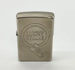 限定品!!ZIPPO ラッキーストライク No.0070 ZIPPO 「ラッキーストライク」ジッポー M.くろ塗赤丸柄1996年製、未